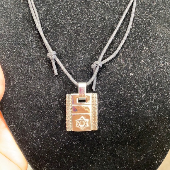 Stainless Steel Star of David Jewish Necklace - Picture 3 of 8